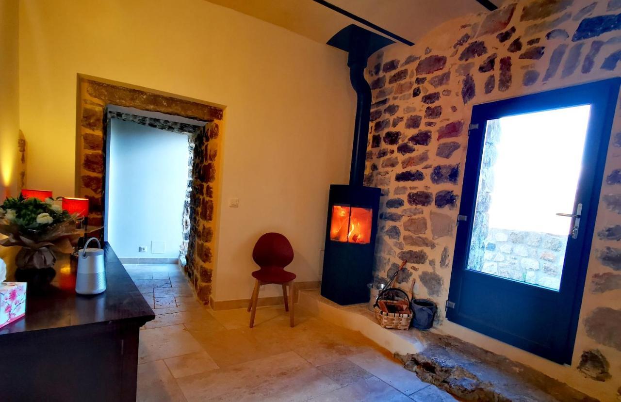 Magnifique gite en pierres 6 personnes avec piscine privee Ardeche plein sud Lablachère Exterior foto